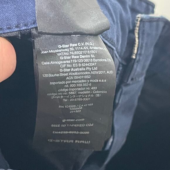 G-Star Raw Embroidered Elwood Tapered Slim Jean 32x31 - Picture 12 of 13